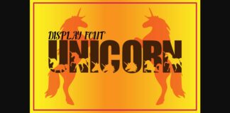 Unicorn Font Poster 1