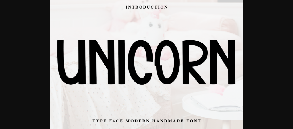 Unicorn Font Poster 3