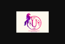 Unicorn Monogram Font Poster 1