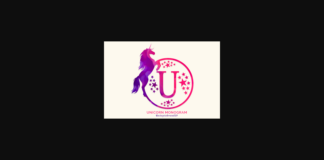 Unicorn Monogram Font Poster 1