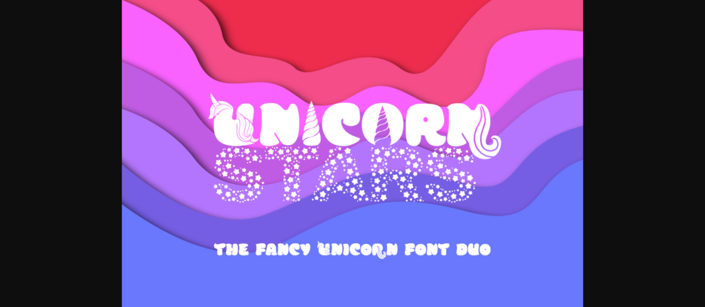 Unicorn Stars Duo Font Poster 3