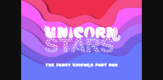 Unicorn Stars Duo Font Poster 1