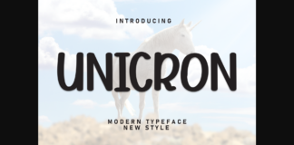 Unicron Font Poster 1