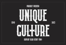 Unique Culture Fonts