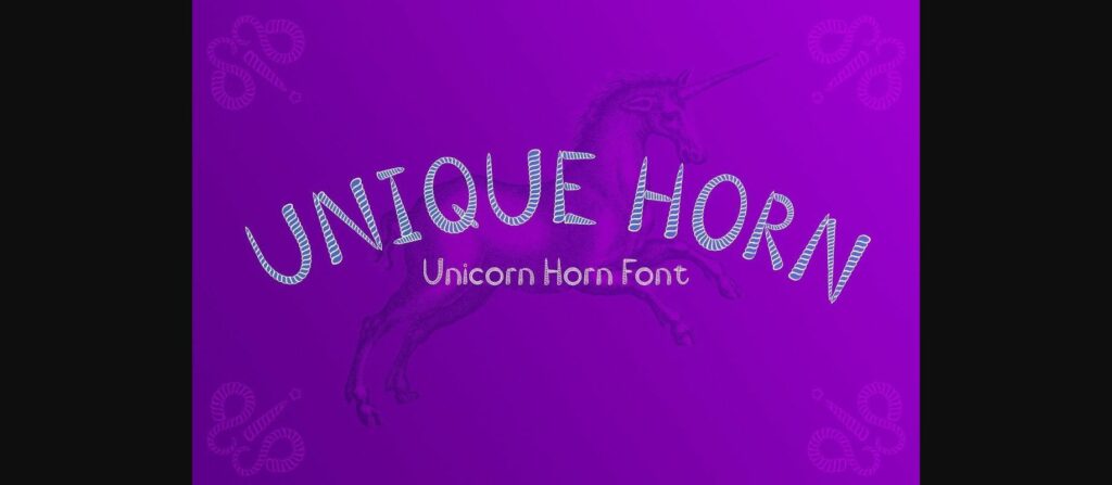 Unique Horn Font Poster 1