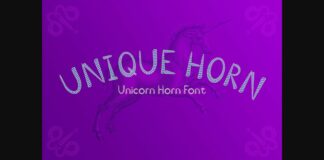 Unique Horn Font Poster 1