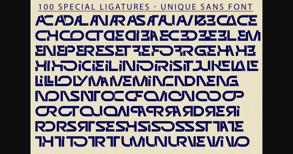 Unique Sans Font Poster 10