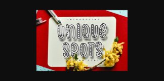 Unique Spots Font Poster 1