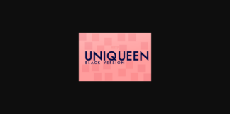 Uniqueen Black Font Poster 1