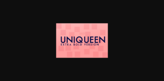 Uniqueen Extra Bold Font Poster 1