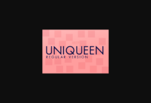 Uniqueen Font Poster 1