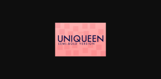 Uniqueen Semi-Bold Font Poster 1