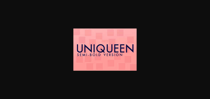 Uniqueen Semi-Bold Font Poster 1