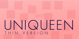 Uniqueen Thin Font