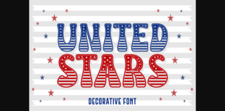 United Stars Font Poster 1