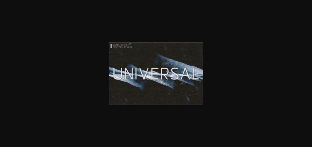 Universal Font Poster 3