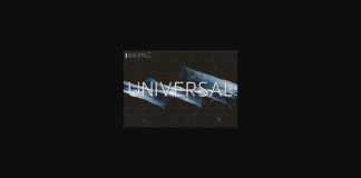 Universal Font Poster 1