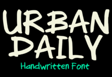 Urban Daily Font Poster 1