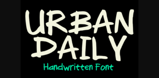 Urban Daily Font Poster 1