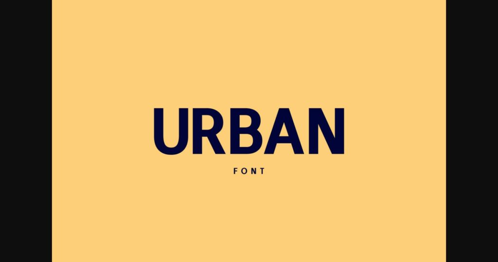 Urban Font Poster 1