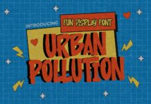 Urban Pollution Font Poster 1