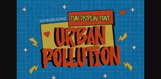 Urban Pollution Font Poster 1