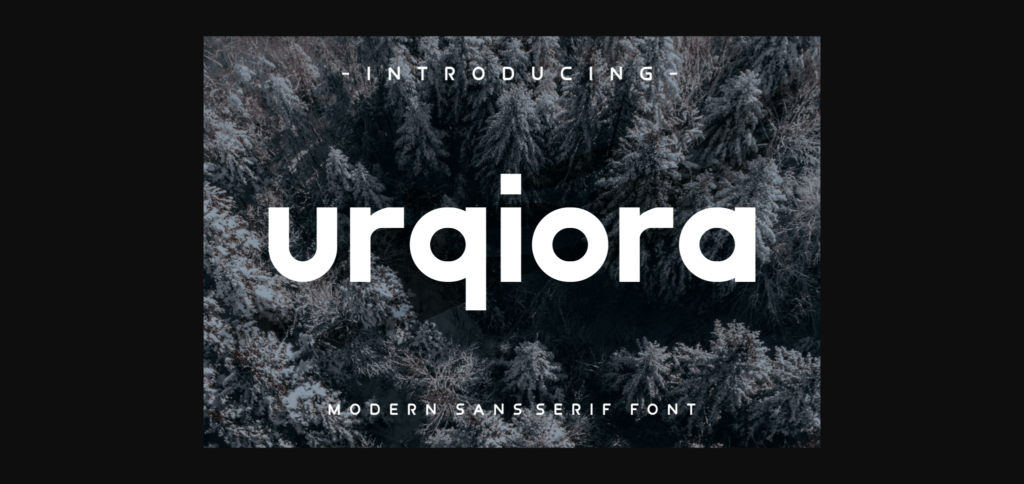 Urqiora Font Poster 1