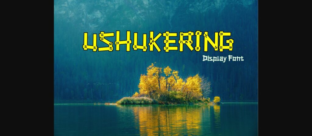 Ushukering Font Poster 1