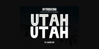 Utah Font Poster 1