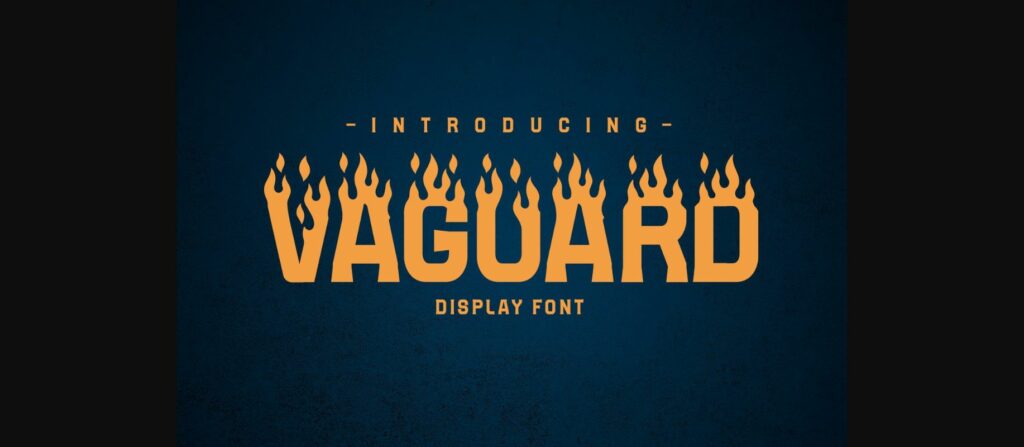 Vaguard Font Poster 3