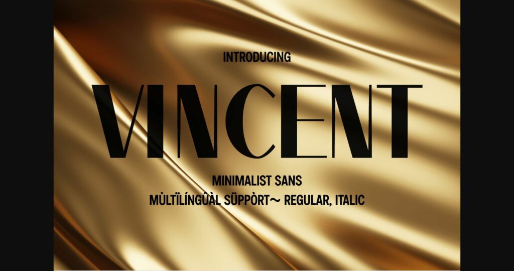 Vincent Font Poster 1