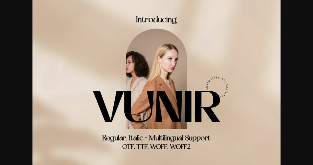 Vunir Font Poster 3