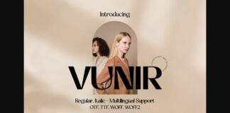 Vunir Font Poster 1