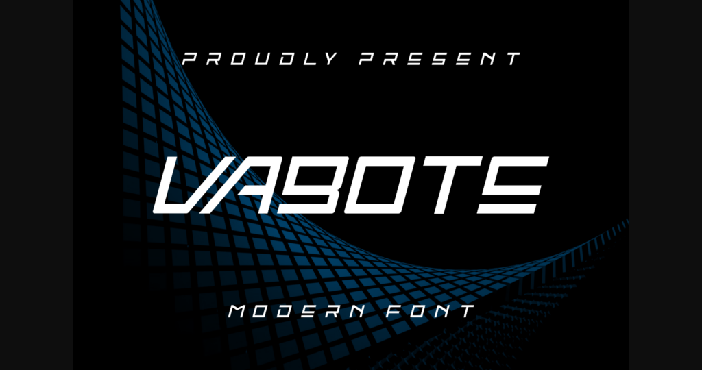 Vabote Font Poster 3