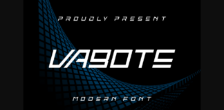 Vabote Font Poster 1