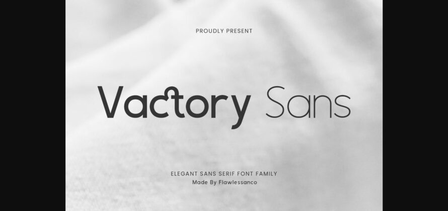 Vactory Sans Font Poster 3