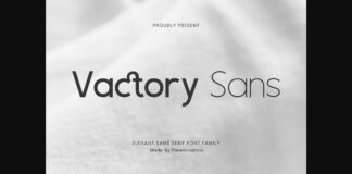 Vactory Sans Font Poster 1