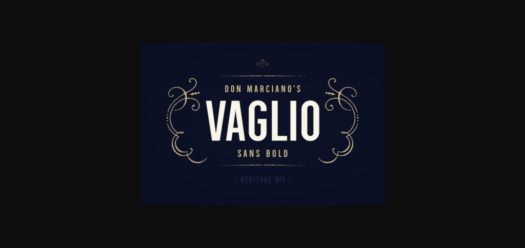 Vaglio Font Poster 3