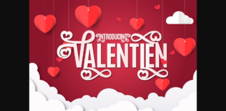 Valentien Font Poster 1