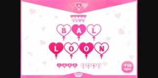 Valentine Balloon Font Poster 1