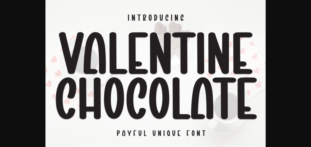 Valentine Chocolate Font Poster 3