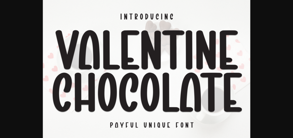 Valentine Chocolate Font Poster 1
