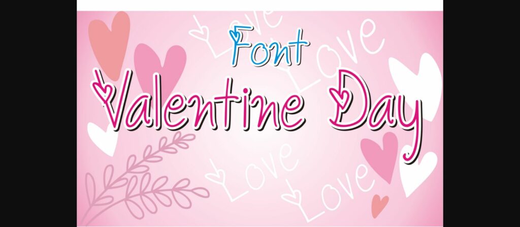 Valentine Day Font Poster 1