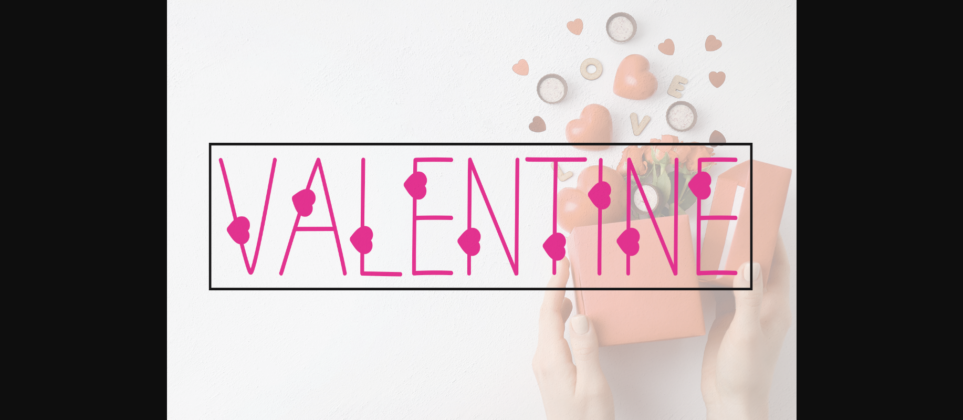 Valentine Font Poster 3