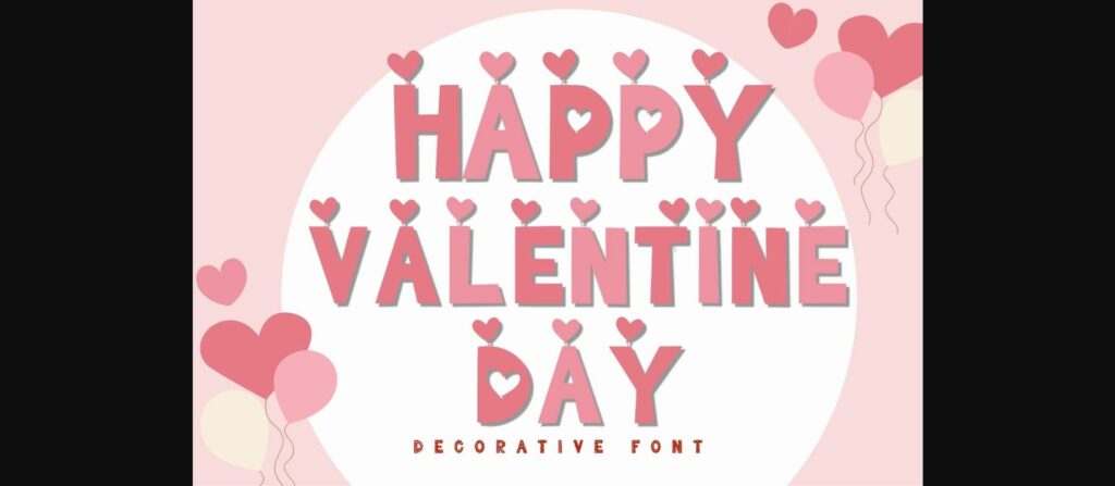 Valentine Font Poster 1