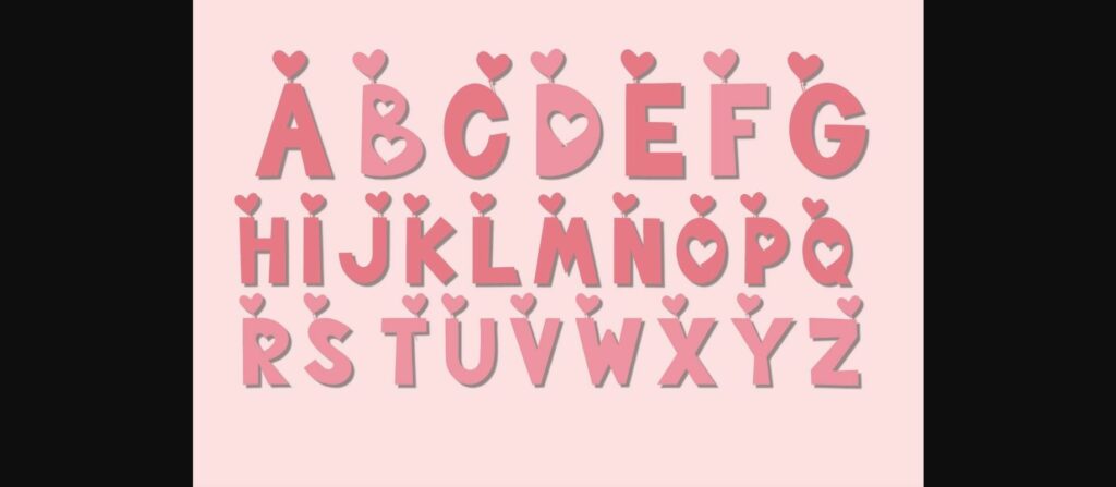 Valentine Font Poster 2