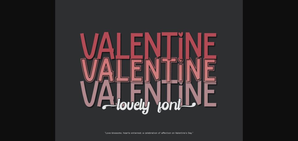 Valentine Font Poster 3