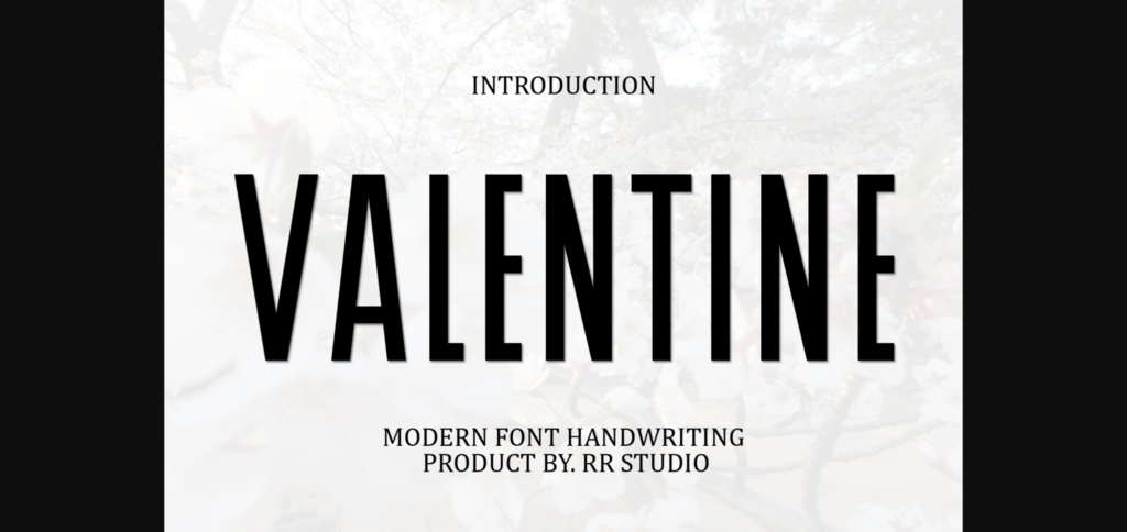 Valentine Font Poster 3