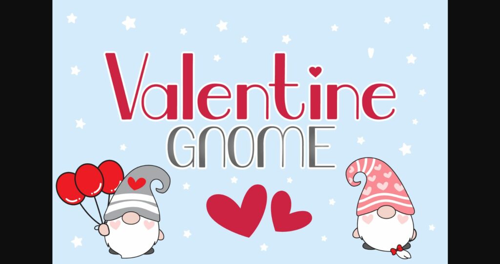 Valentine Gnome Font Poster 1