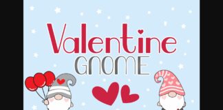 Valentine Gnome Font Poster 1